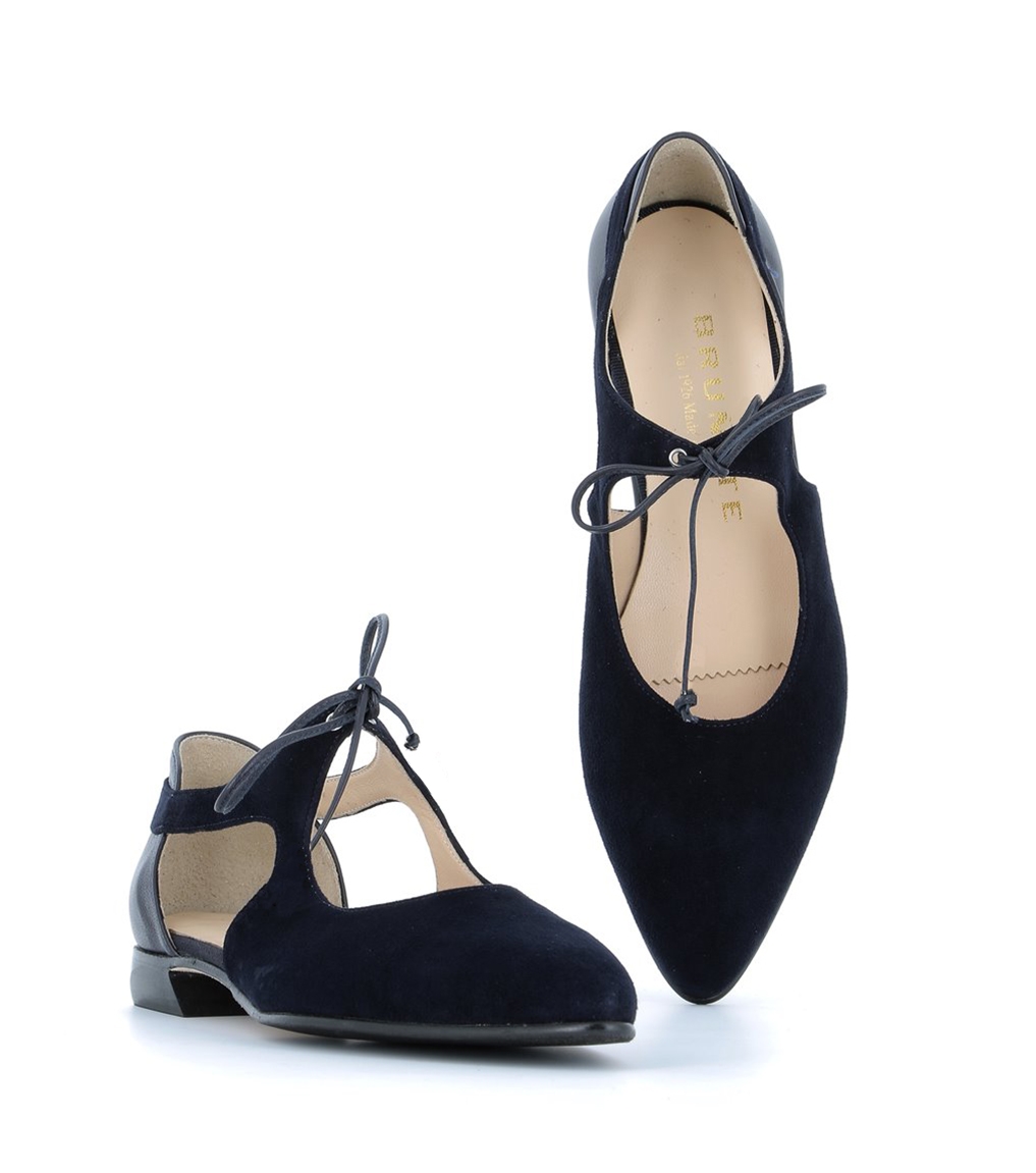 Suede ballerinas deals