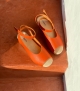 sandalias de madera orinoco f naranja