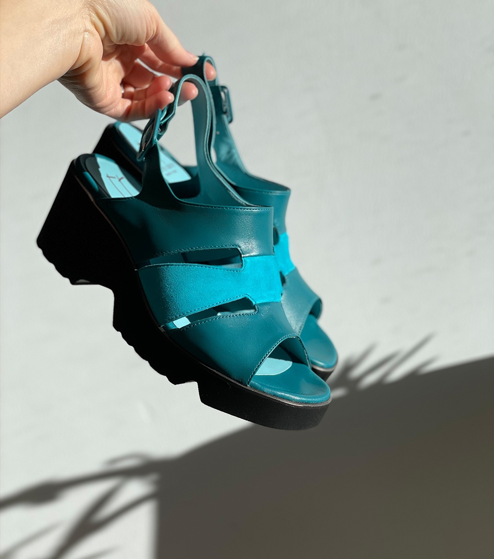 sandals pausania turquoise