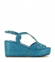 sandales compensées ankara 10280 turquoise royal