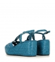 sandales compensées ankara 10280 turquoise royal