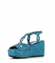 sandales compensées ankara 10280 turquoise royal