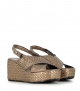 sandalias cuña ankara 10281 oassi bronce