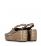 sandalias cuña ankara 10281 oassi bronce