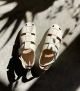 white sandals arcade f