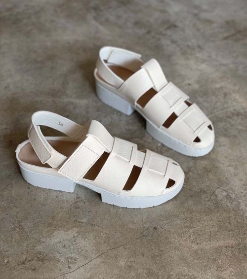 sandales arcade f blanc