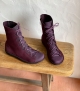 lace-up boots natural 68945 plum