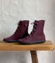 lace-up boots natural 68945 plum