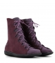 lace-up boots natural 68945 plum