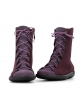 lace-up boots natural 68945 plum