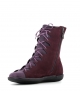 lace-up boots natural 68945 plum