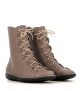 lace-up boots natural 68945 beige