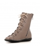 lace-up boots natural 68945 beige