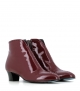 ankle boots edie burgundy shine