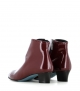 ankle boots edie burgundy shine