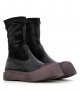 bottines 4182 stretch nero bordeaux