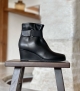 boots compensées taung noir