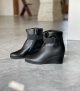 boots compensées taung noir