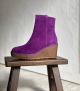 wedge ankle boots claudia 10182 purple