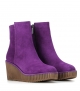 wedge ankle boots claudia 10182 purple