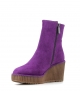wedge ankle boots claudia 10182 purple