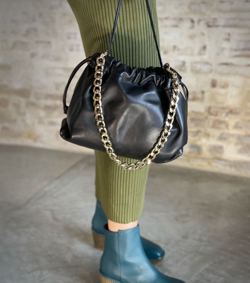 bolso piuma napa v115-7 negro