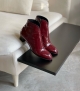 ankle boots edie burgundy shine