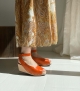 sandalias de madera orinoco f naranja