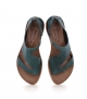 sandals lockdown teal blue