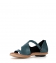 sandals lockdown teal blue
