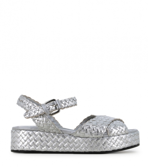 sandalias forli 9807 silver plata