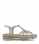 sandalias milan 10714 platino dorado