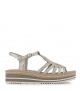 sandalias milan 10714 platino oro