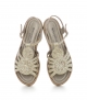 sandalias milan 10714 platino dorado
