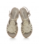 sandalias milan 10714 platino oro