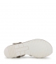 sandalias milan 10714 platino oro