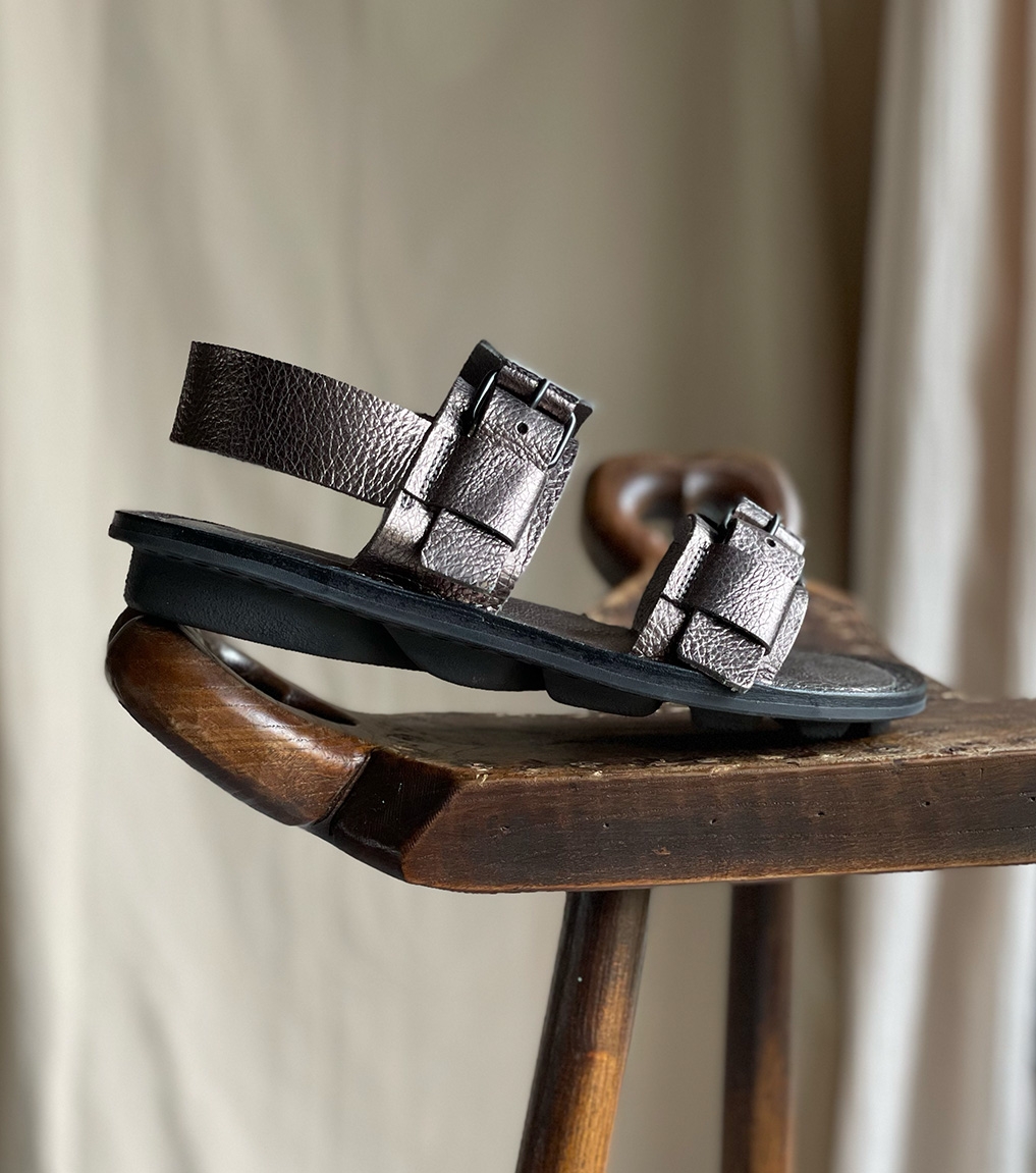 Bronze metallic sandals hotsell