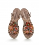 sandals milan 9785 rose gold flowers