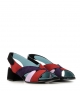 sandales pata violet rouge