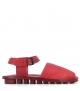 sandalias cerradas value f rojo