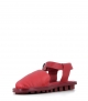 sandalias cerradas value f rojo