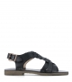 sandalias san 05 trenzado negro