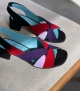 sandals pata violet red