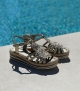 sandalias milan 10714 platino oro