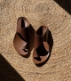 barefoot sandals mud brown