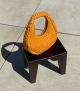 handbag trenzado v14 mandarina