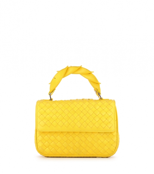 mini handbag trenzado v15 pineapple
