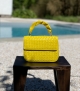 mini handbag trenzado v15 pineapple