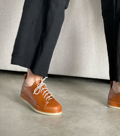 chaussures f style arancio camel
