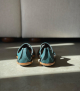 sandals lockdown teal blue
